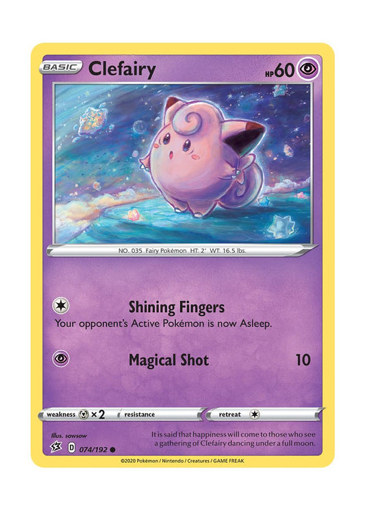 Clefairy - Reverse Holo (074/192) - Rebel Clash