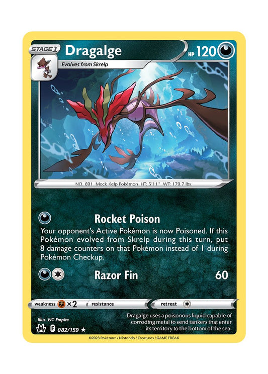 Dragalge - Reverse Holo (082/159) - Crown Zenith