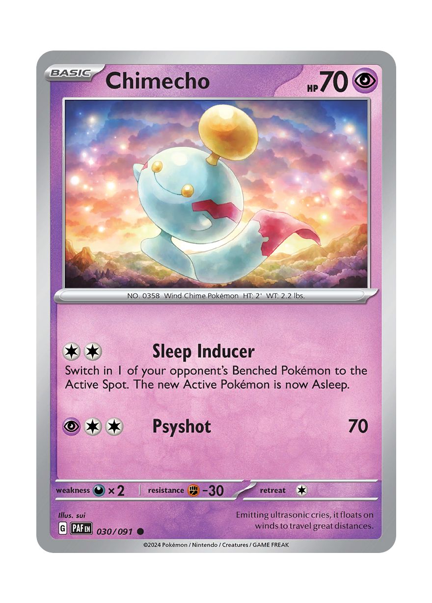 Chimecho - Reverse Holo (030/91) - Paldean Fates