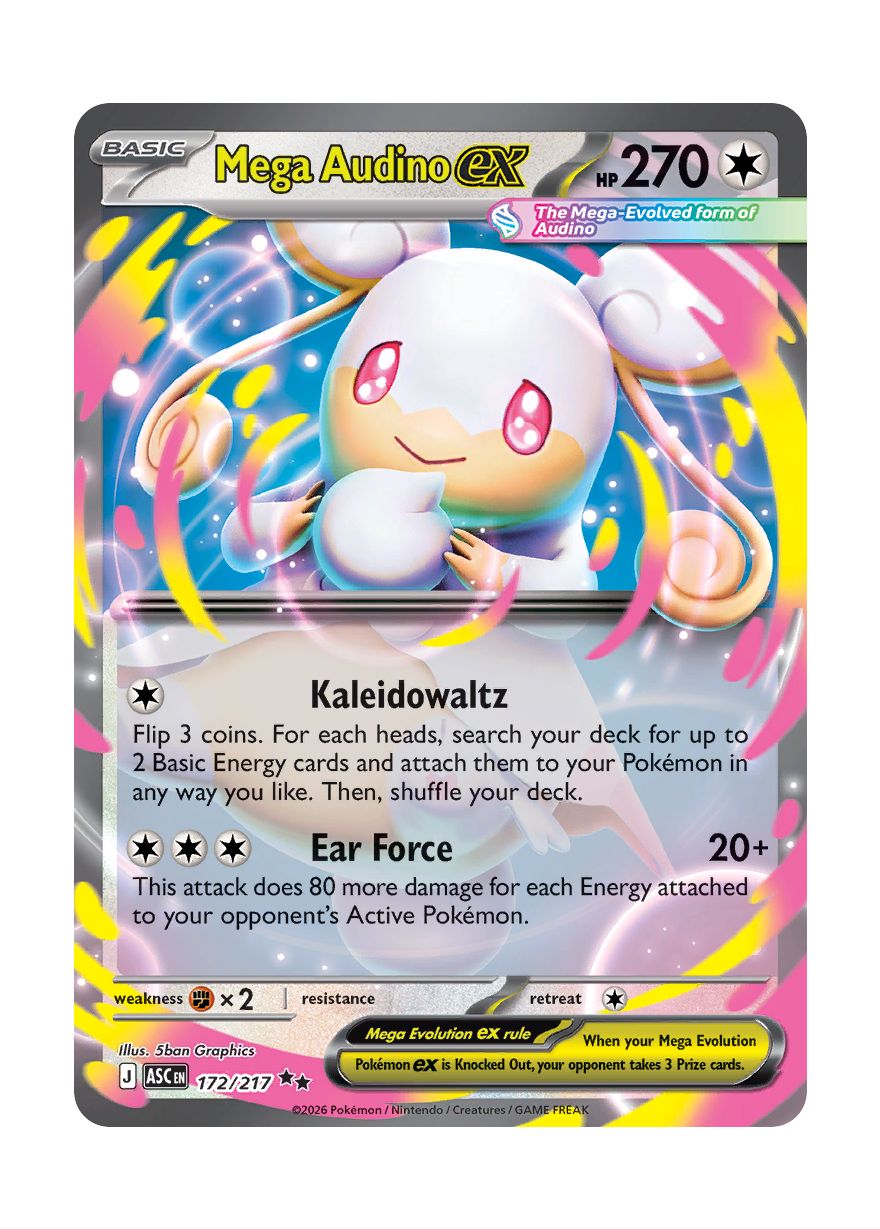 Mega Audino ex (172/217) - Ascended Heroes