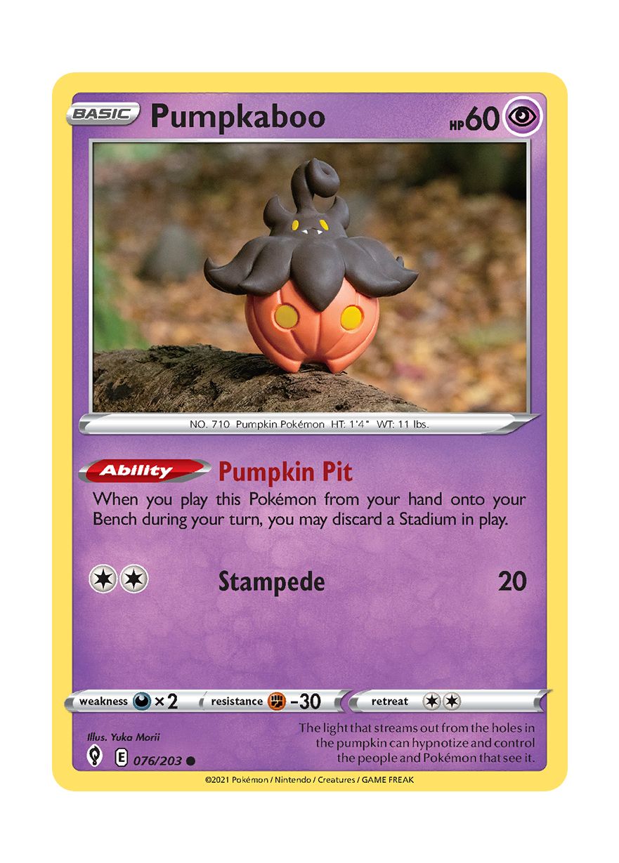 Pumpkaboo - Reverse Holo (076/203) - Evolving Skies