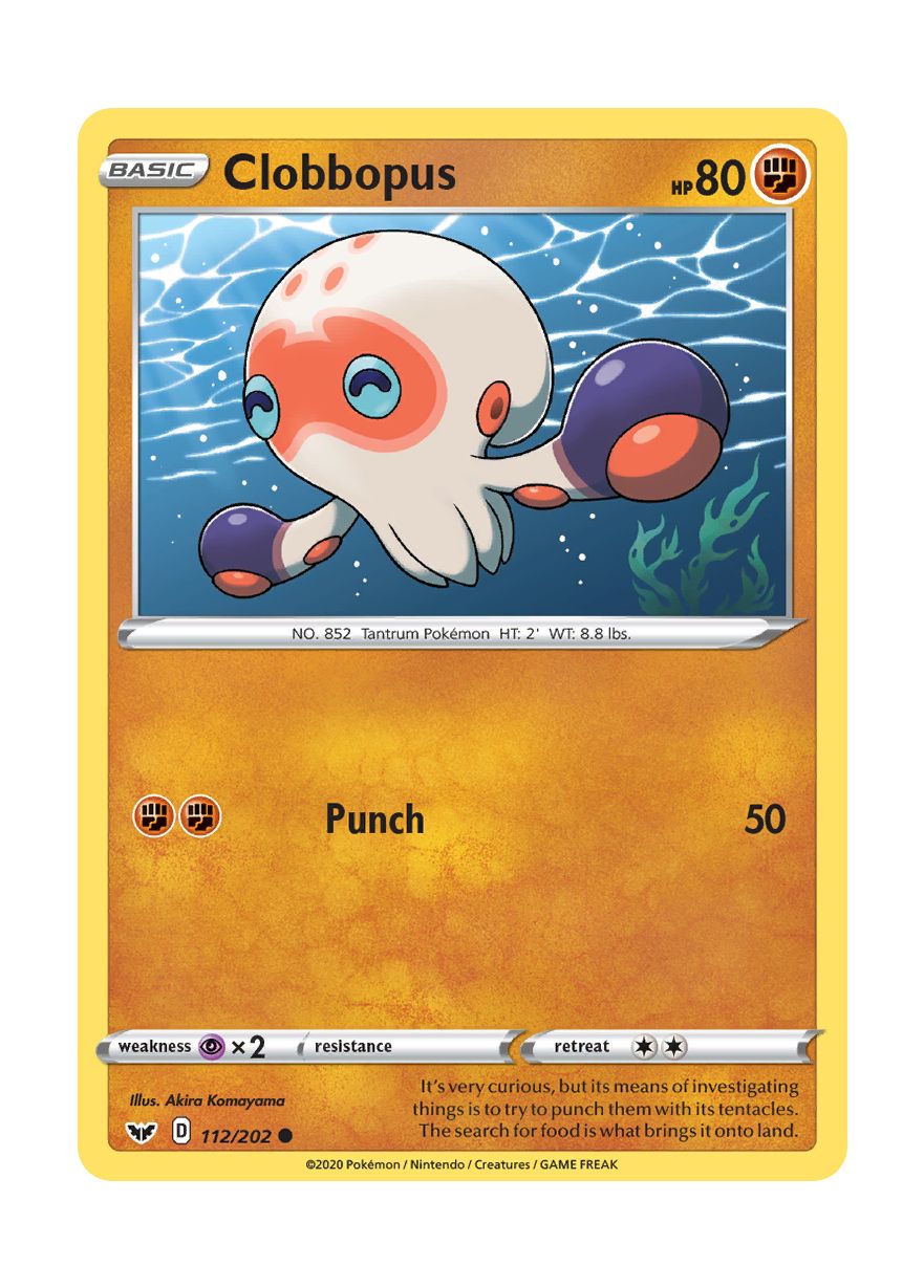 Clobbopus - Reverse Holo (112/202) - Sword & Shield