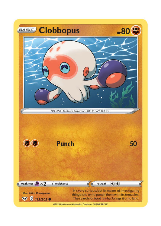 Clobbopus - Reverse Holo (112/202) - Sword & Shield