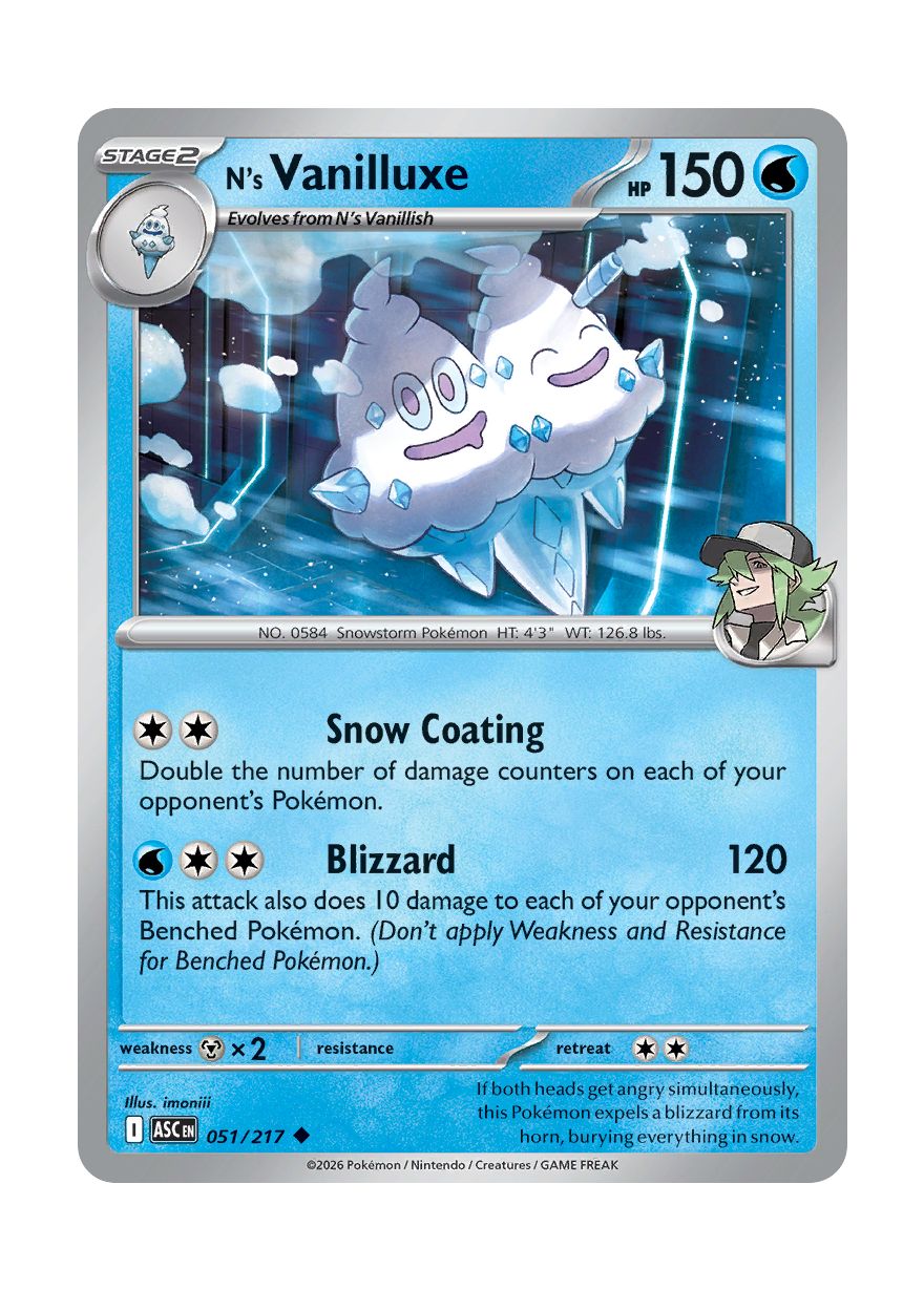 N's Vanilluxe (051/217) - Ascended Heroes