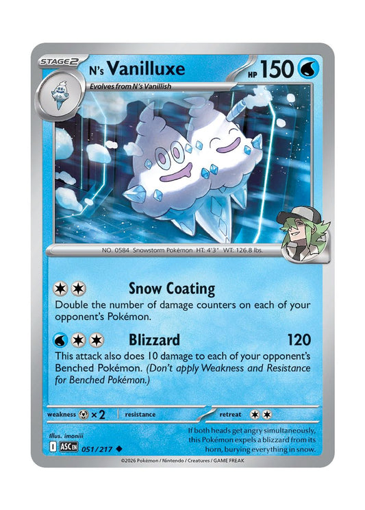 N's Vanilluxe (051/217) - Ascended Heroes