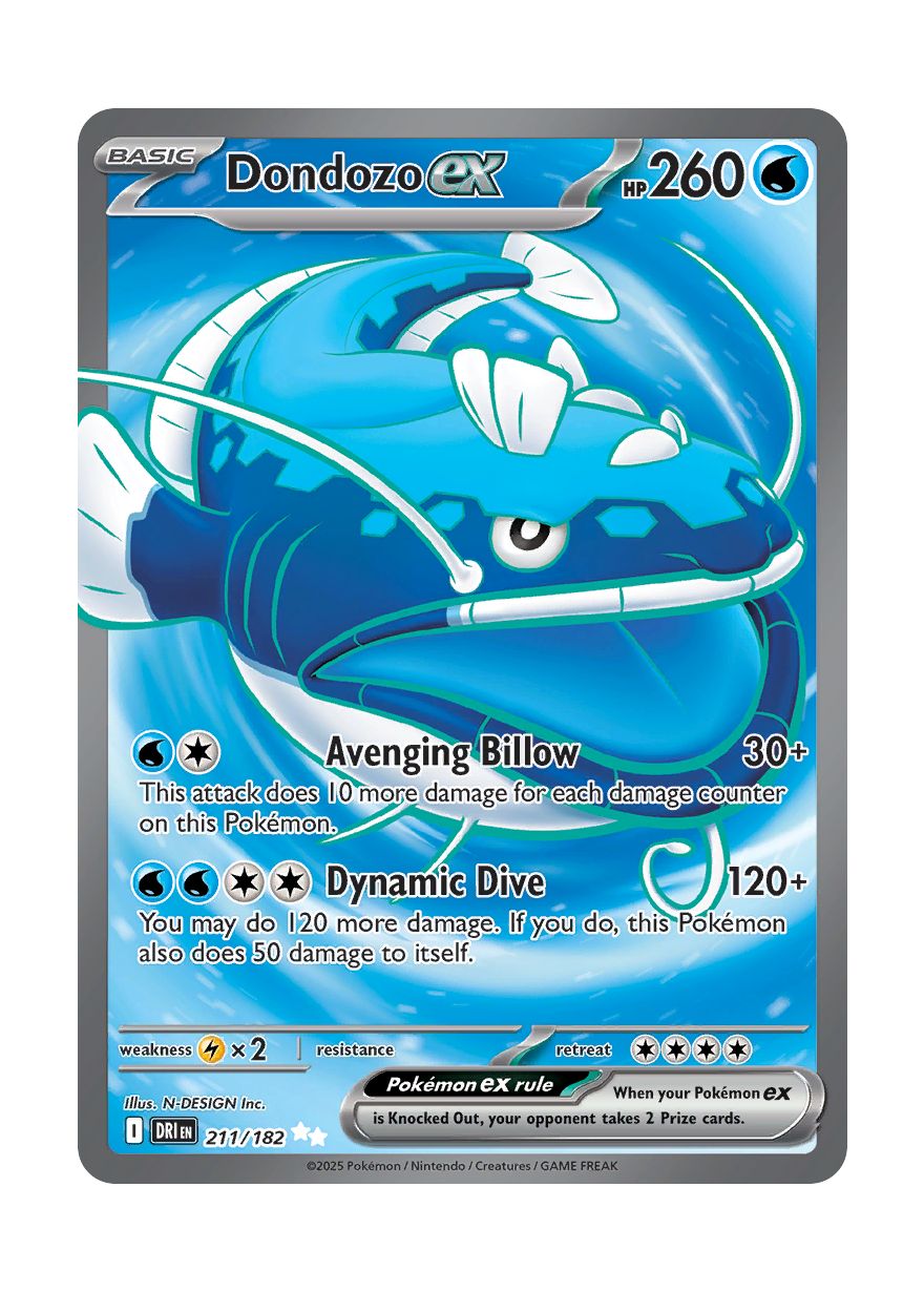 Dondozo ex (211/182) - Destined Rivals