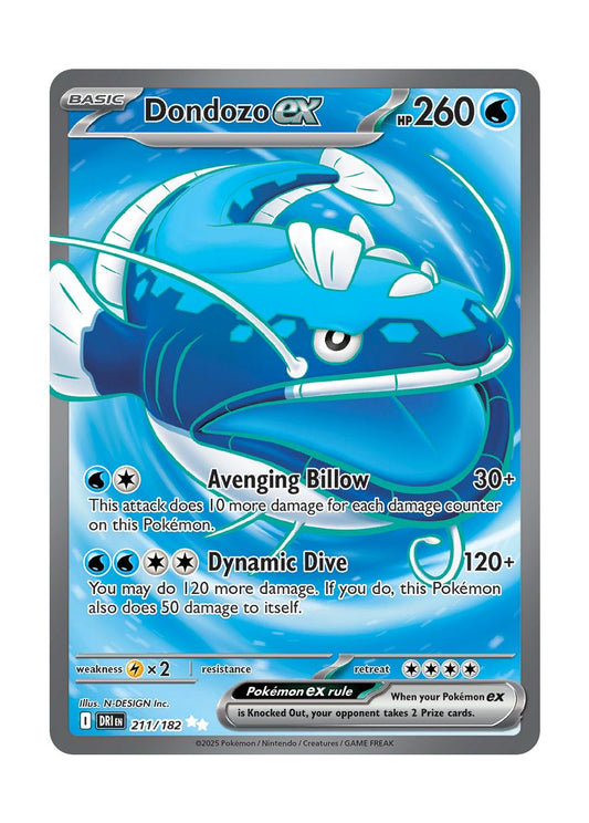 Dondozo ex (211/182) - Destined Rivals