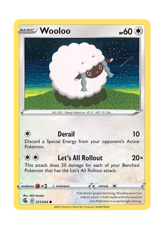 Wooloo - Reverse Holo (221/264) - Fusion Strike