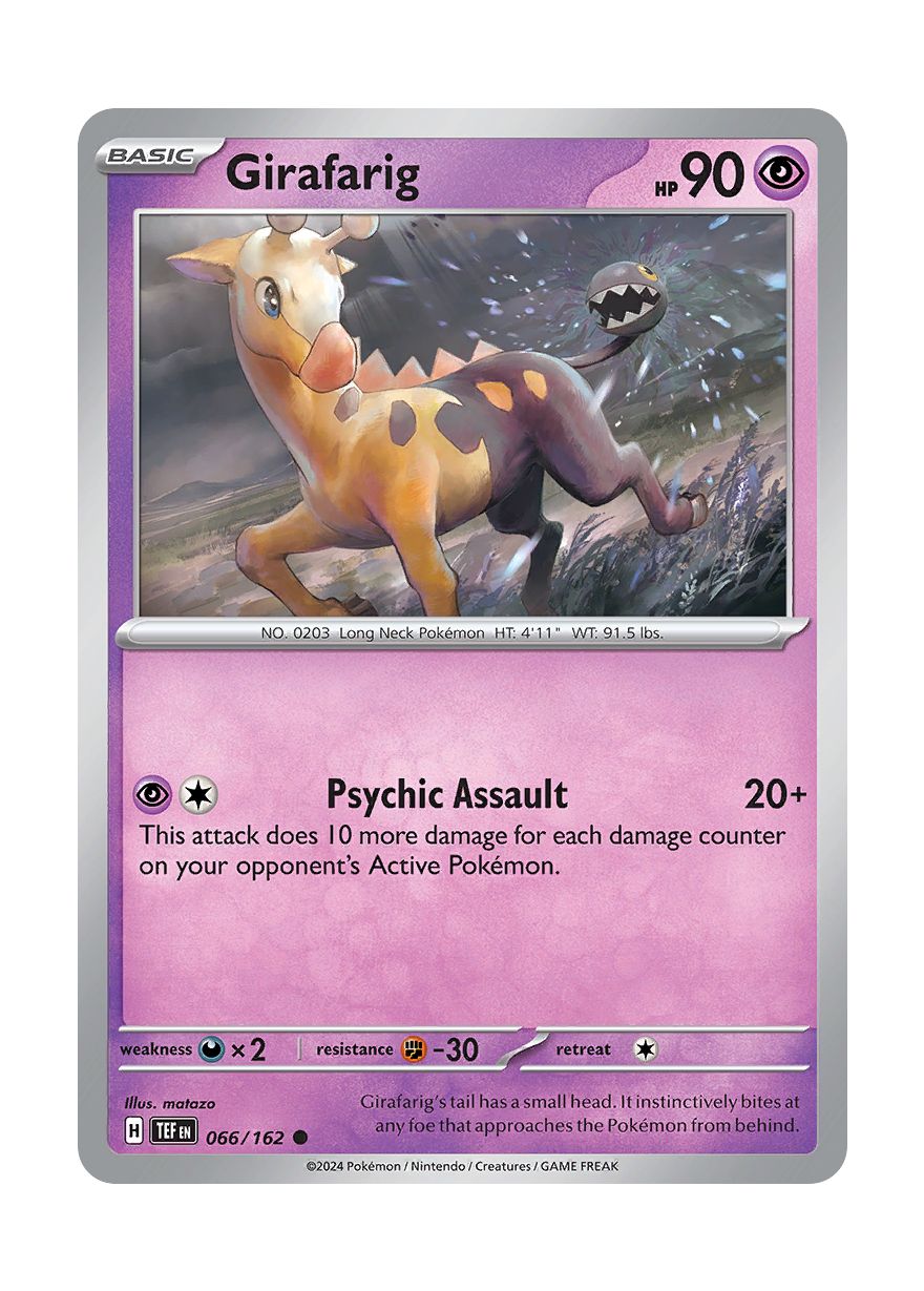 Girafarig - Reverse Holo (066/162) - Temporal Forces