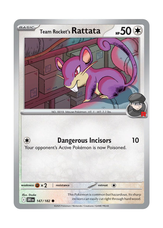 Team Rocket's Rattata (147/182) - Destined Rivals