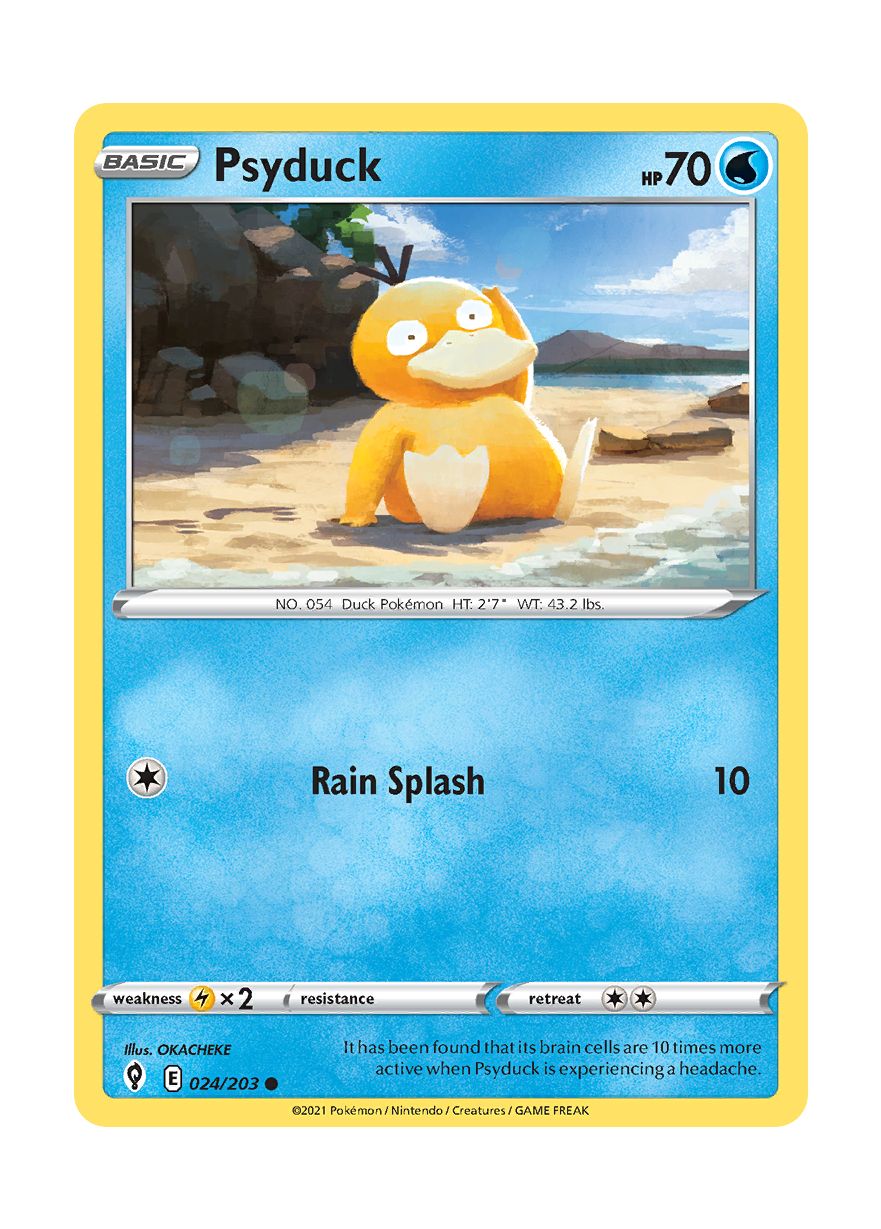 Psyduck - Reverse Holo (024/203) - Evolving Skies