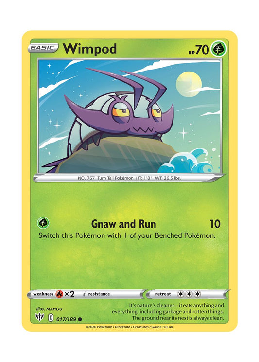 Wimpod - Reverse Holo (017/189) - Darkness Ablaze
