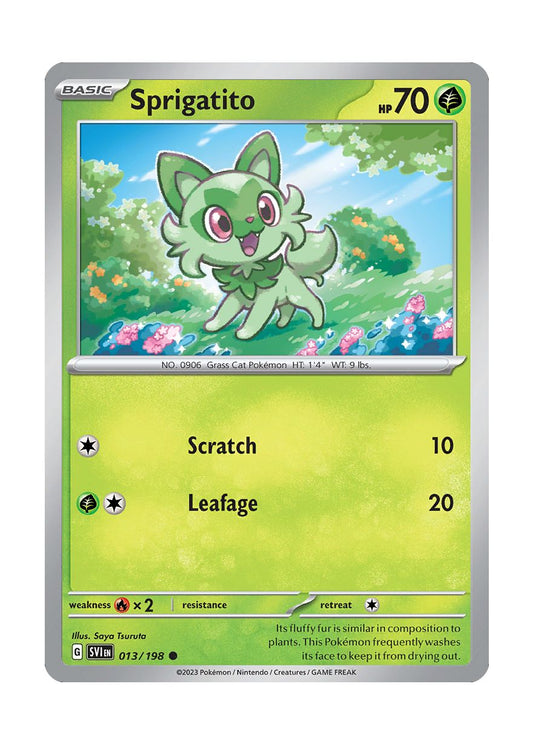 Sprigatito - Reverse Holo (013/198) - Scarlet & Violet