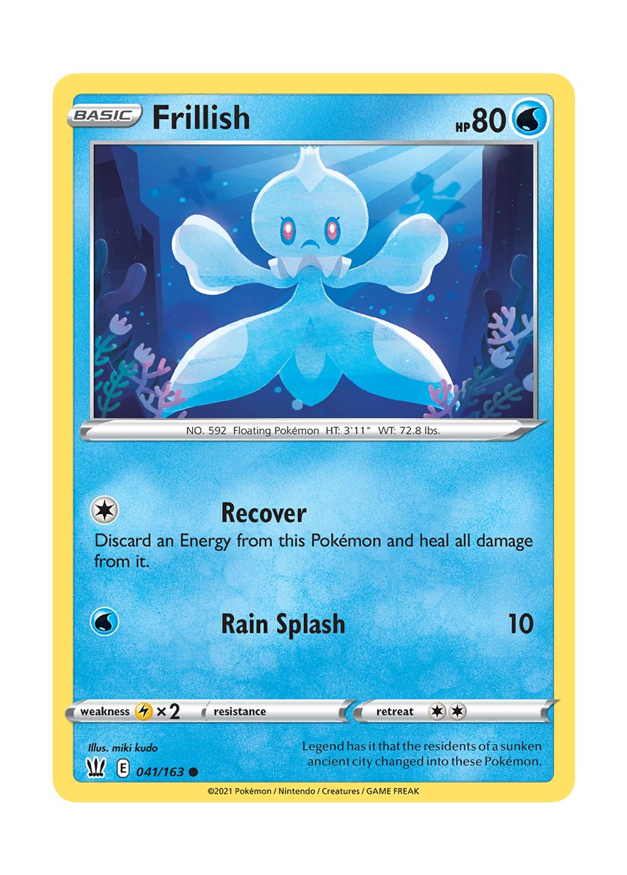 Frillish - Reverse Holo (041/163) - Battle Styles