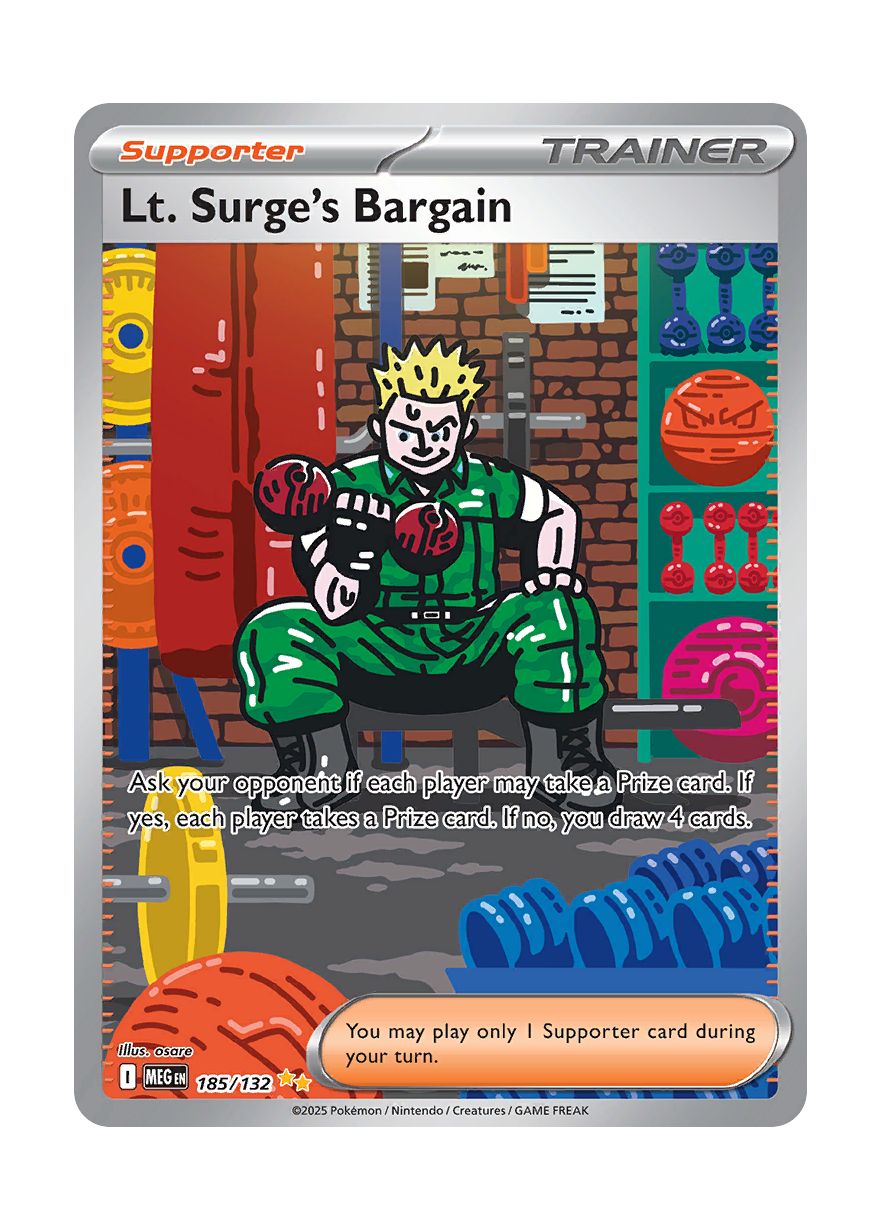 Lt. Surge's Bargain (185/132) - Mega Evolution
