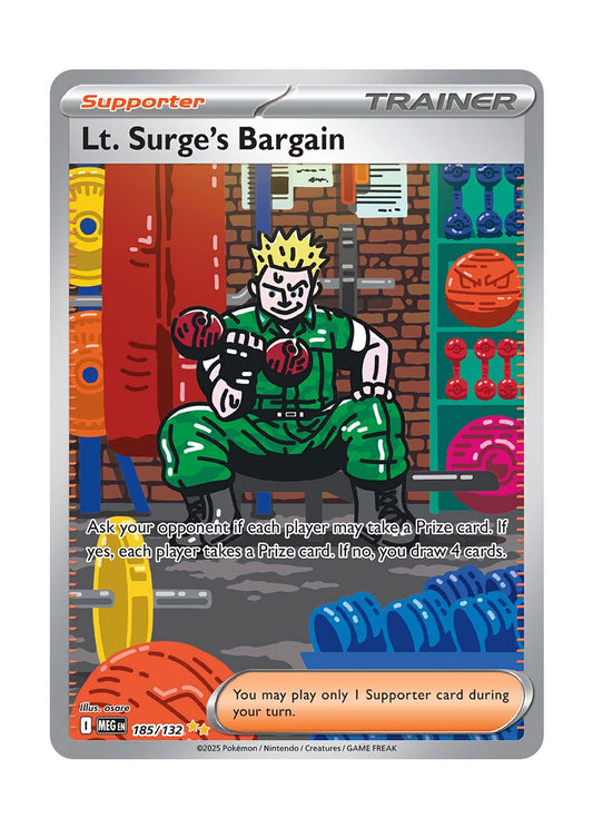 Lt. Surge's Bargain (185/132) - Mega Evolution