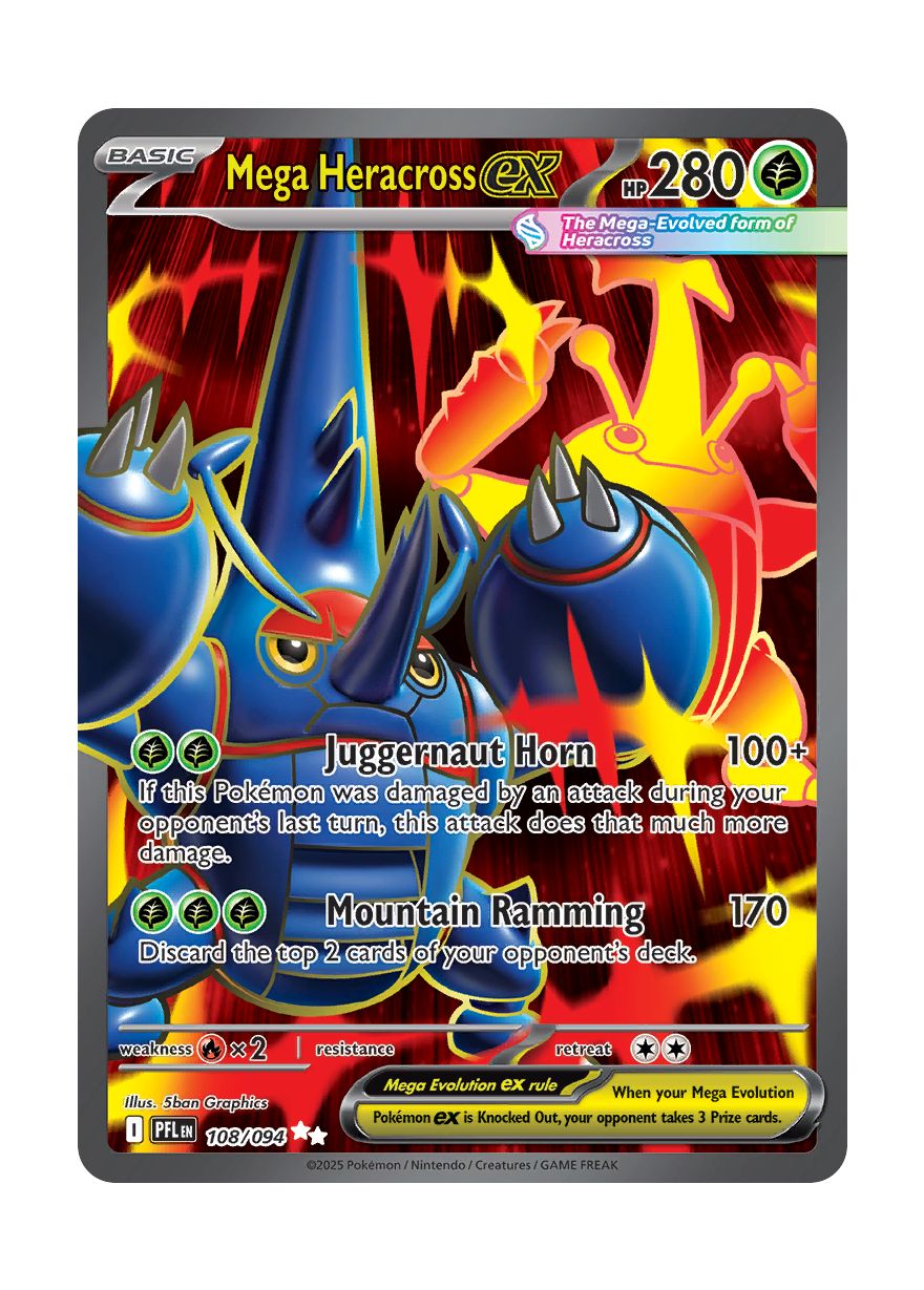 Mega Heracross ex (108/94) - Phantasmal Flames