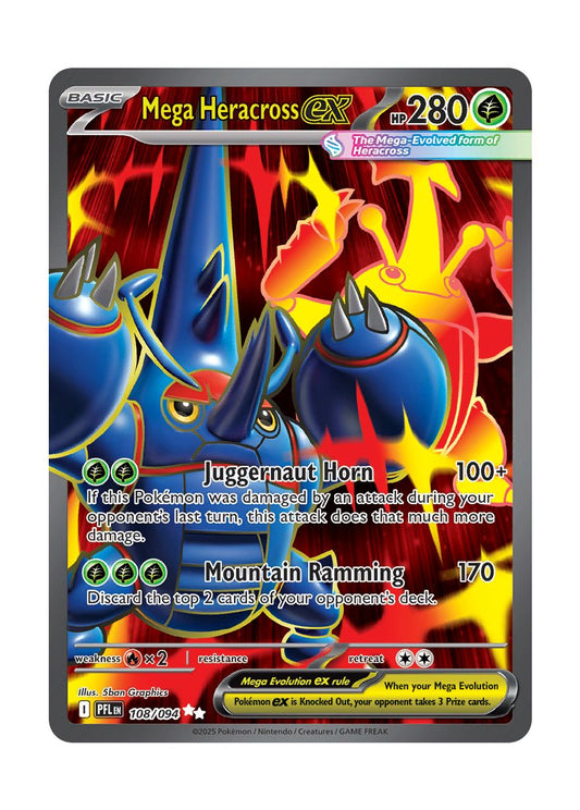 Mega Heracross ex (108/94) - Phantasmal Flames