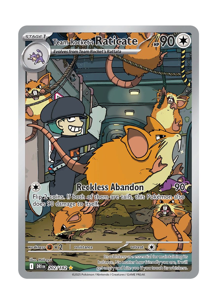 Team Rocket's Raticate (202/182) - Destined Rivals