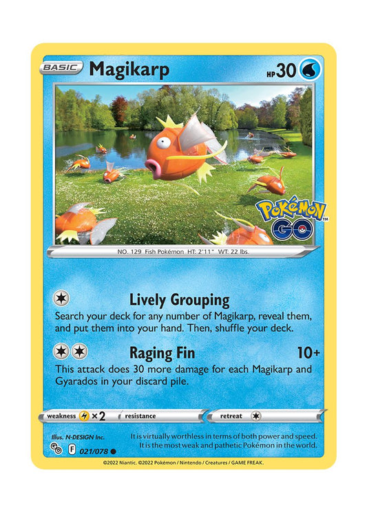 Magikarp - Reverse Holo (021/78) - Pokémon GO