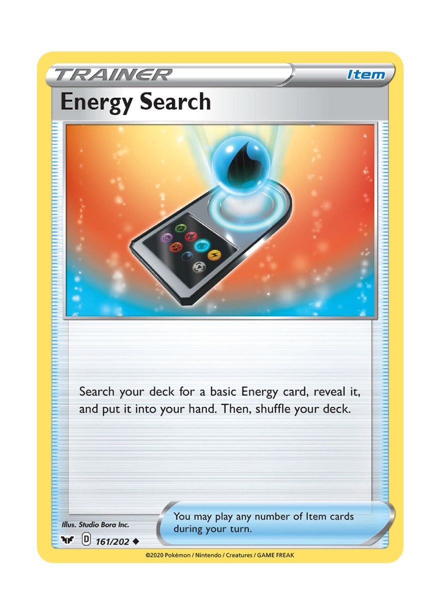 Energy Search - Reverse Holo (161/202) - Sword & Shield