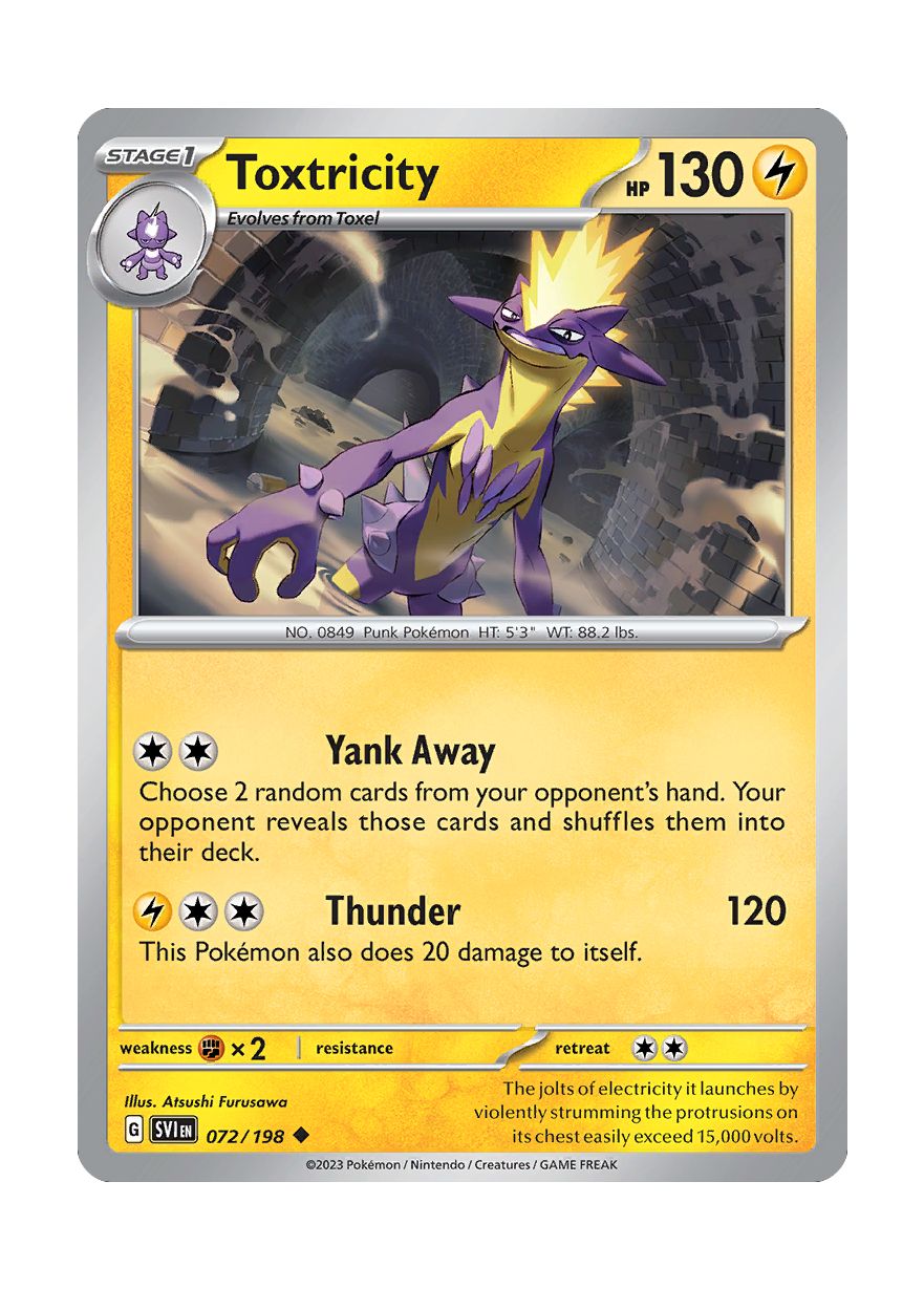 Toxtricity - Reverse Holo (072/198) - Scarlet & Violet