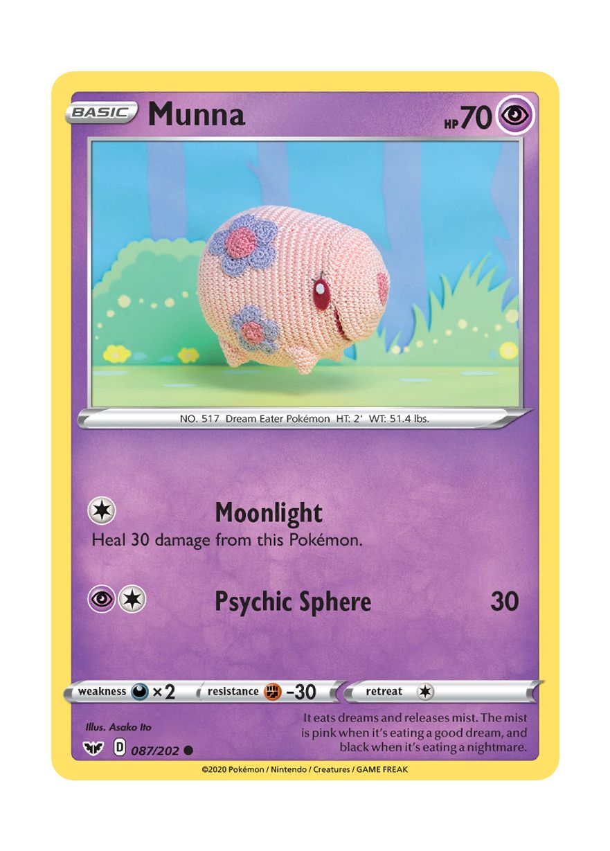 Munna - Reverse Holo (087/202) - Sword & Shield