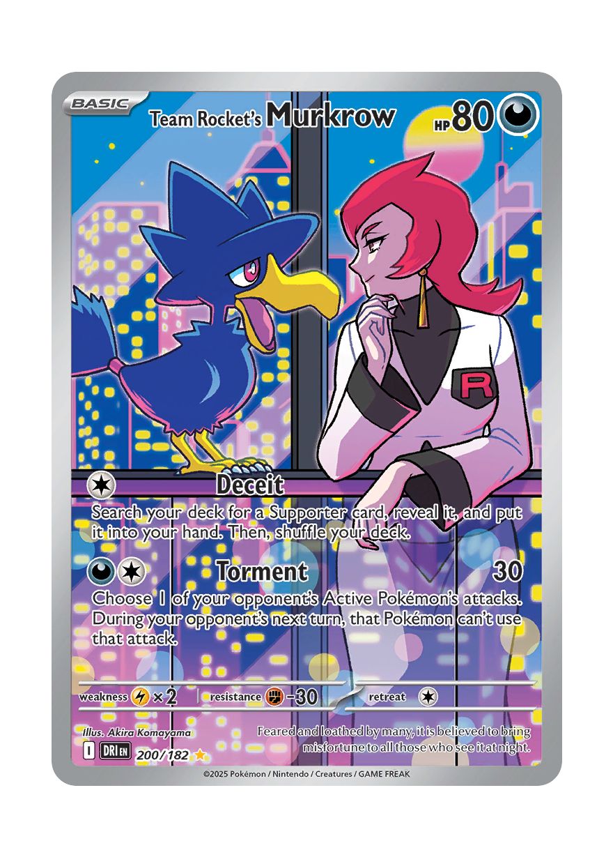 Team Rocket's Murkrow (200/182) - Destined Rivals