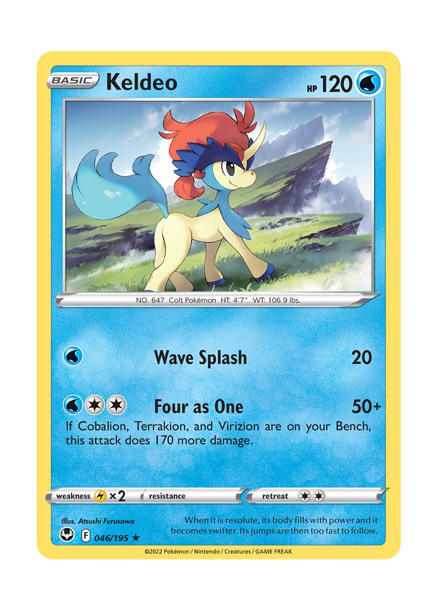 Keldeo - Reverse Holo (046/195) - Silver Tempest