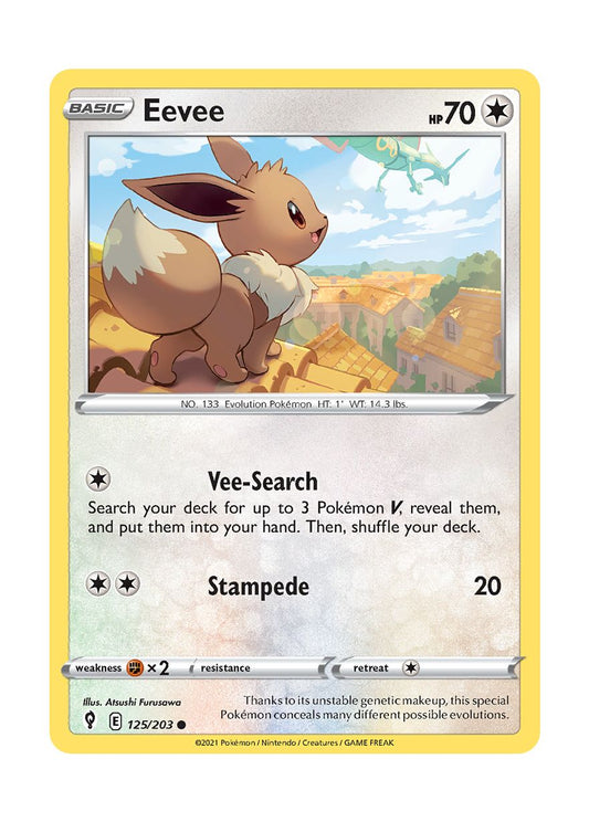 Eevee - Reverse Holo (125/203) - Evolving Skies