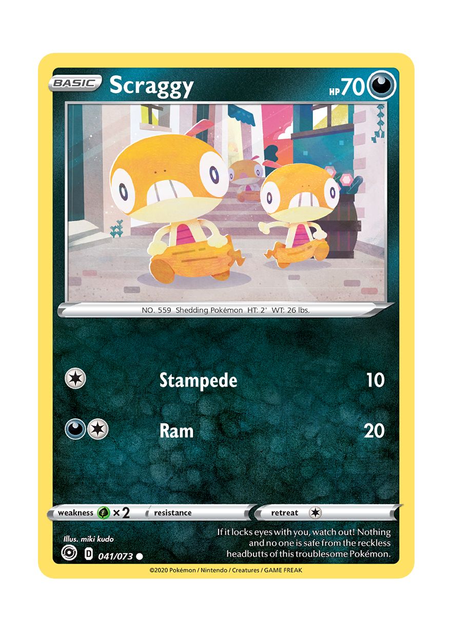 Scraggy - Reverse Holo (041/73) - Champion's Path