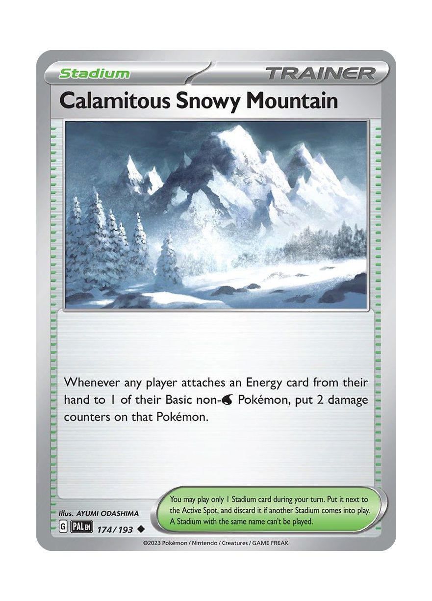 Calamitous Snowy Mountain - Reverse Holo (174/193) - Paldea Evolved