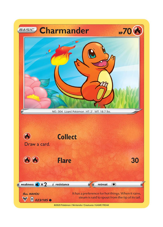 Charmander - Reverse Holo (023/185) - Vivid Voltage