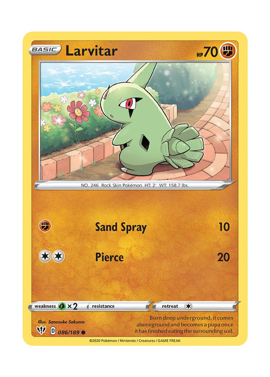 Larvitar - Reverse Holo (086/189) - Darkness Ablaze