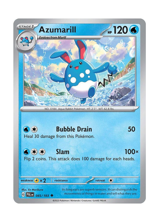 Azumarill - Reverse Holo (045/193) - Paldea Evolved