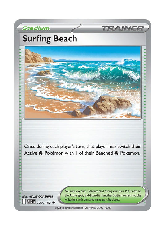 Surfing Beach (129/132) - Mega Evolution