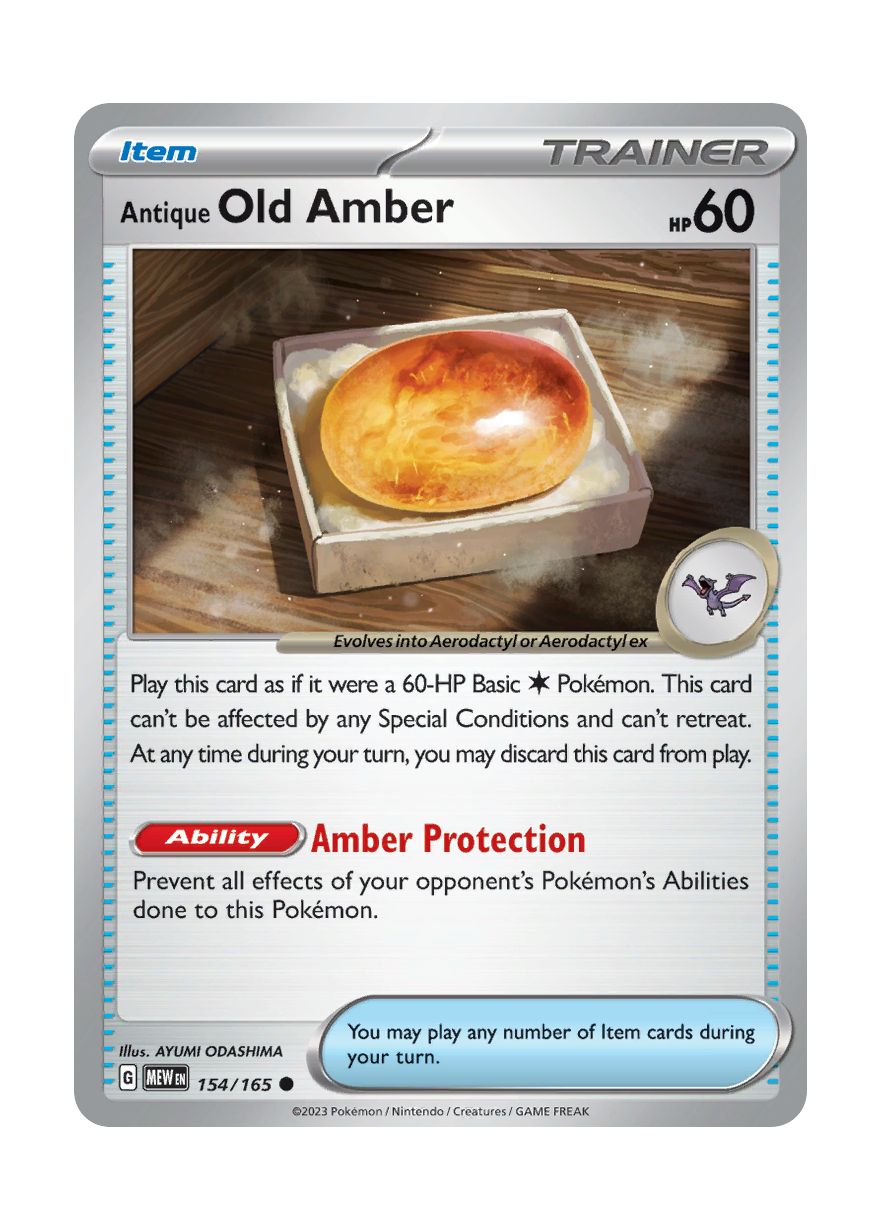 Antique Old Amber - Reverse Holo (154/165) - 151