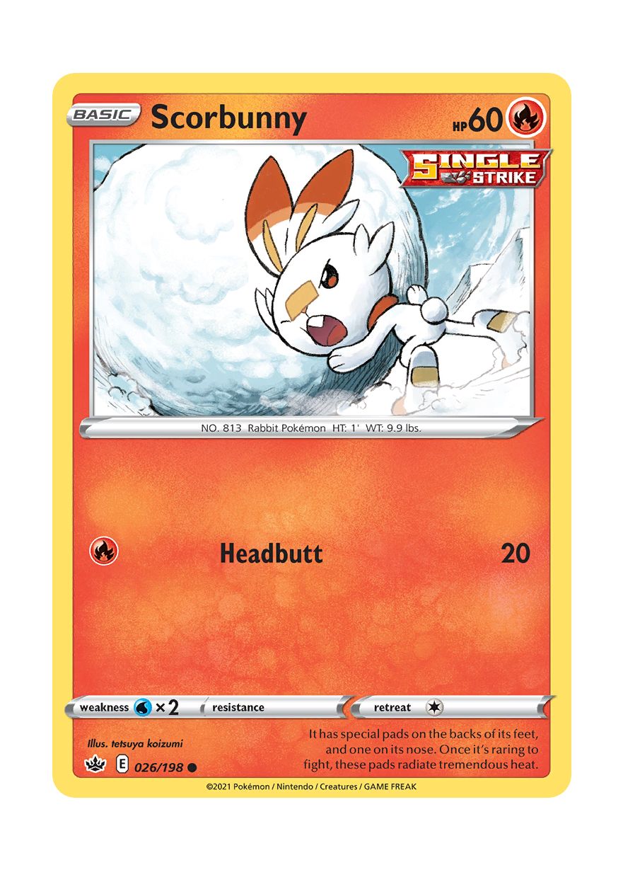 Scorbunny - Reverse Holo (026/198) - Chilling Reign