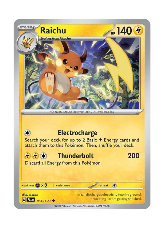 Raichu - Reverse Holo (064/193) - Paldea Evolved