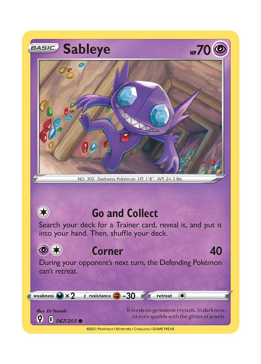 Sableye - Reverse Holo (067/203) - Evolving Skies