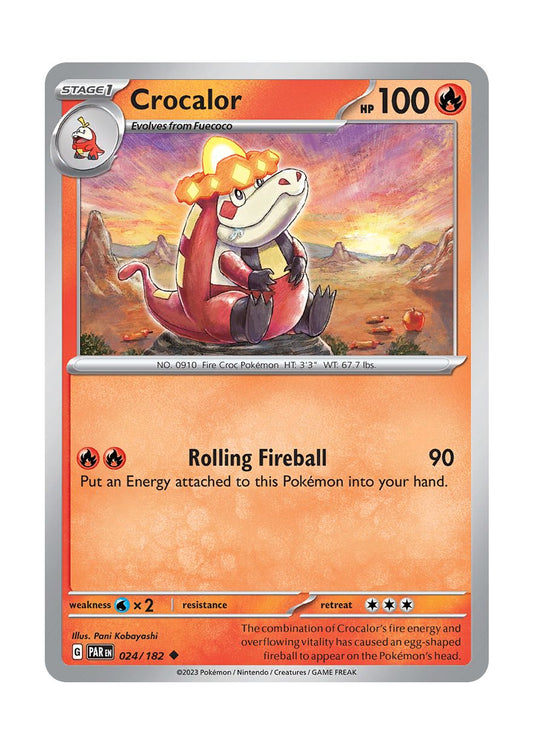 Crocalor - Reverse Holo (024/182) - Paradox Rift