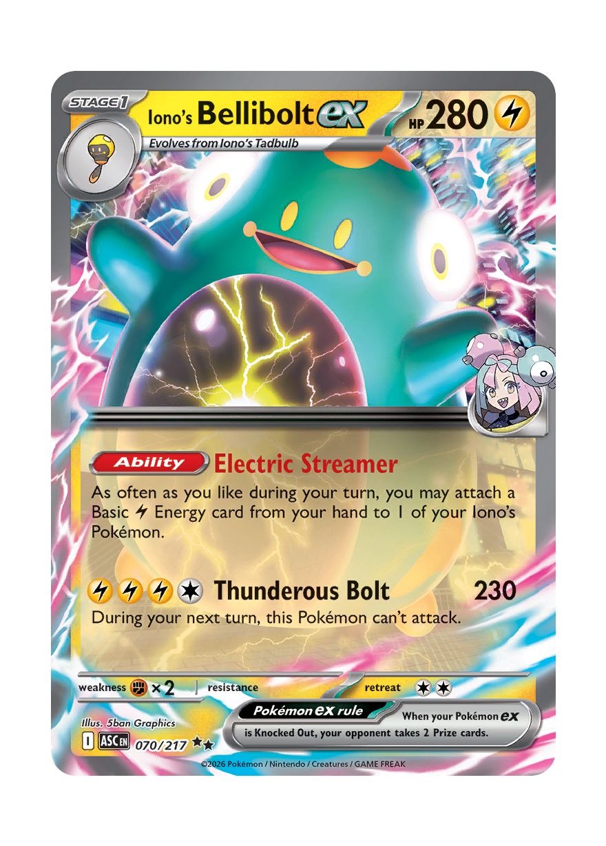 Iono's Bellibolt ex (070/217) - Ascended Heroes