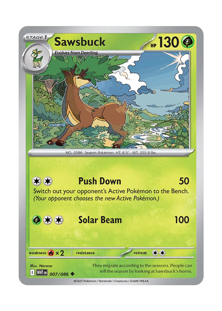 Sawsbuck (007/86) - White Flare