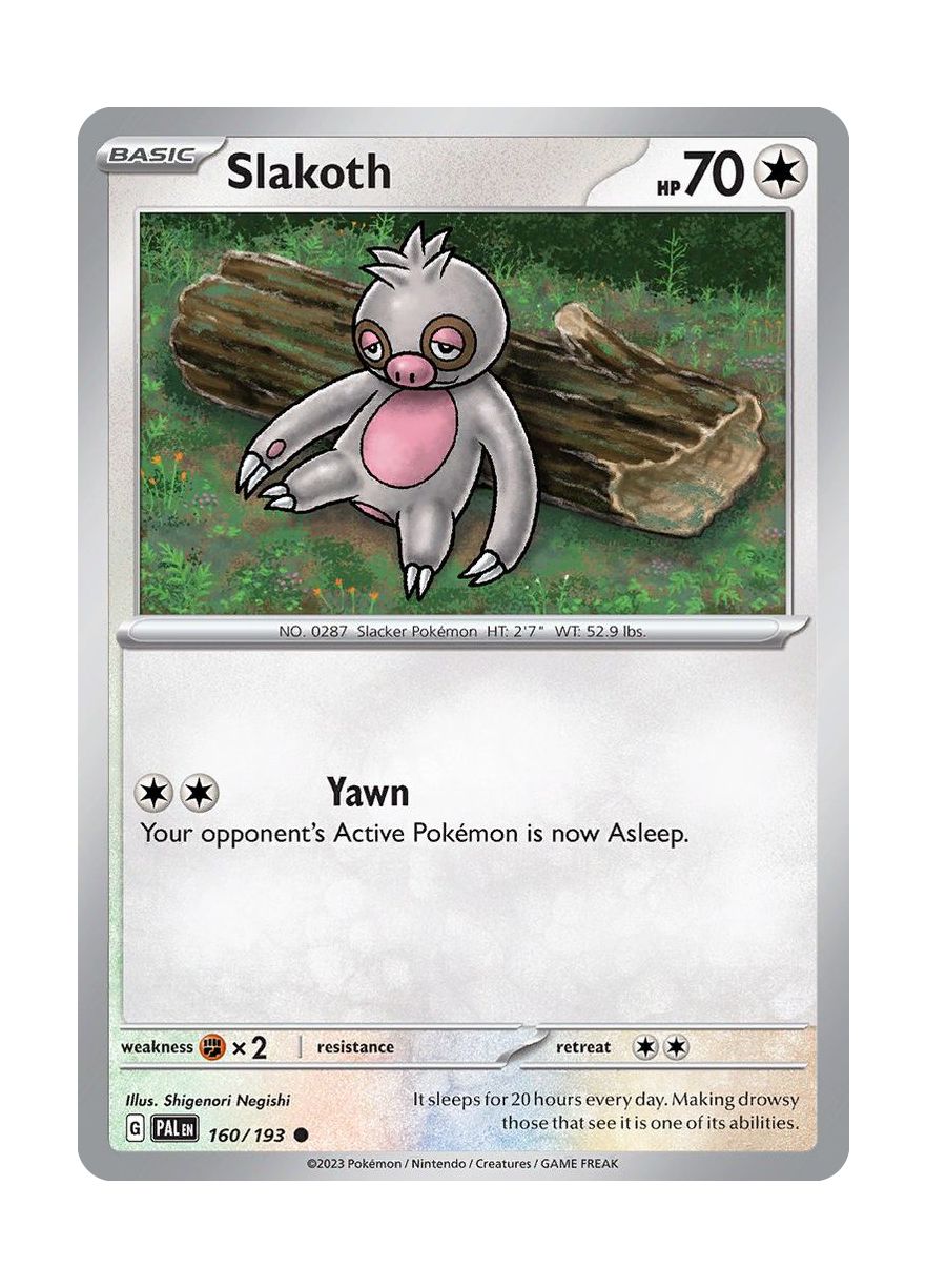 Slakoth - Reverse Holo (160/193) - Paldea Evolved
