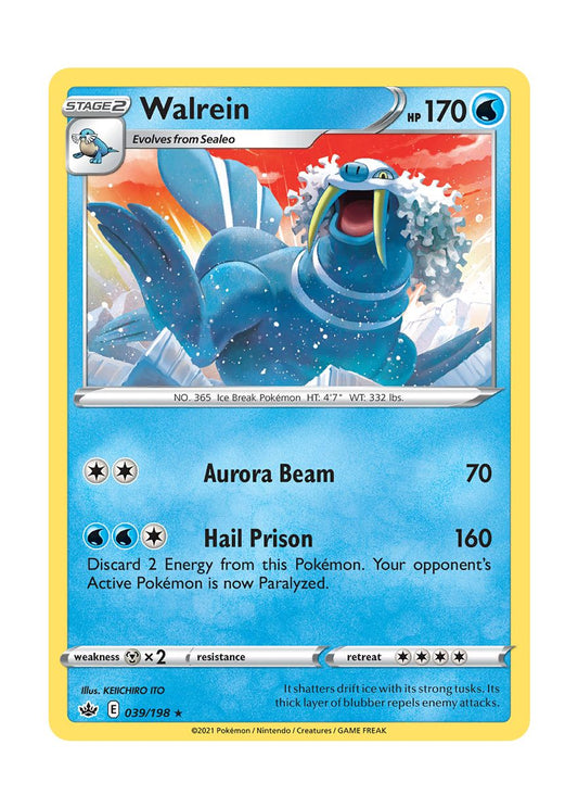 Walrein - Reverse Holo (039/198) - Chilling Reign