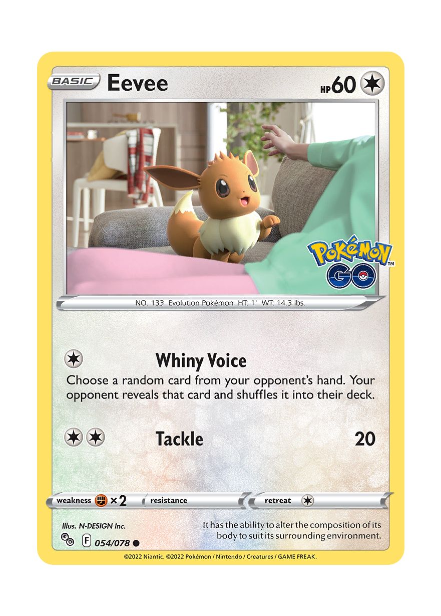 Eevee - Reverse Holo (054/78) - Pokémon GO