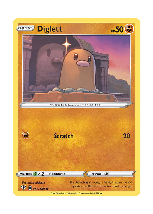 Diglett - Reverse Holo (084/189) - Darkness Ablaze