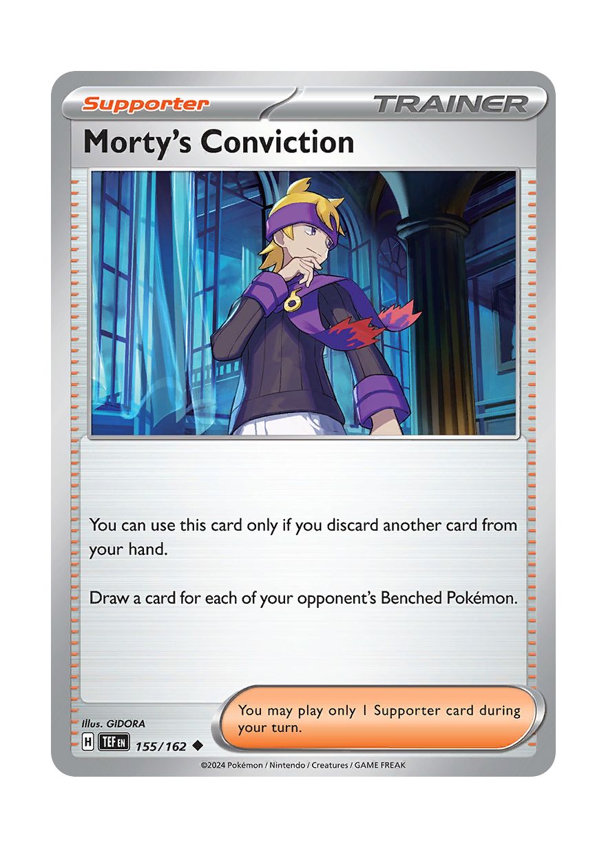 Morty's Conviction - Reverse Holo (155/162) - Temporal Forces