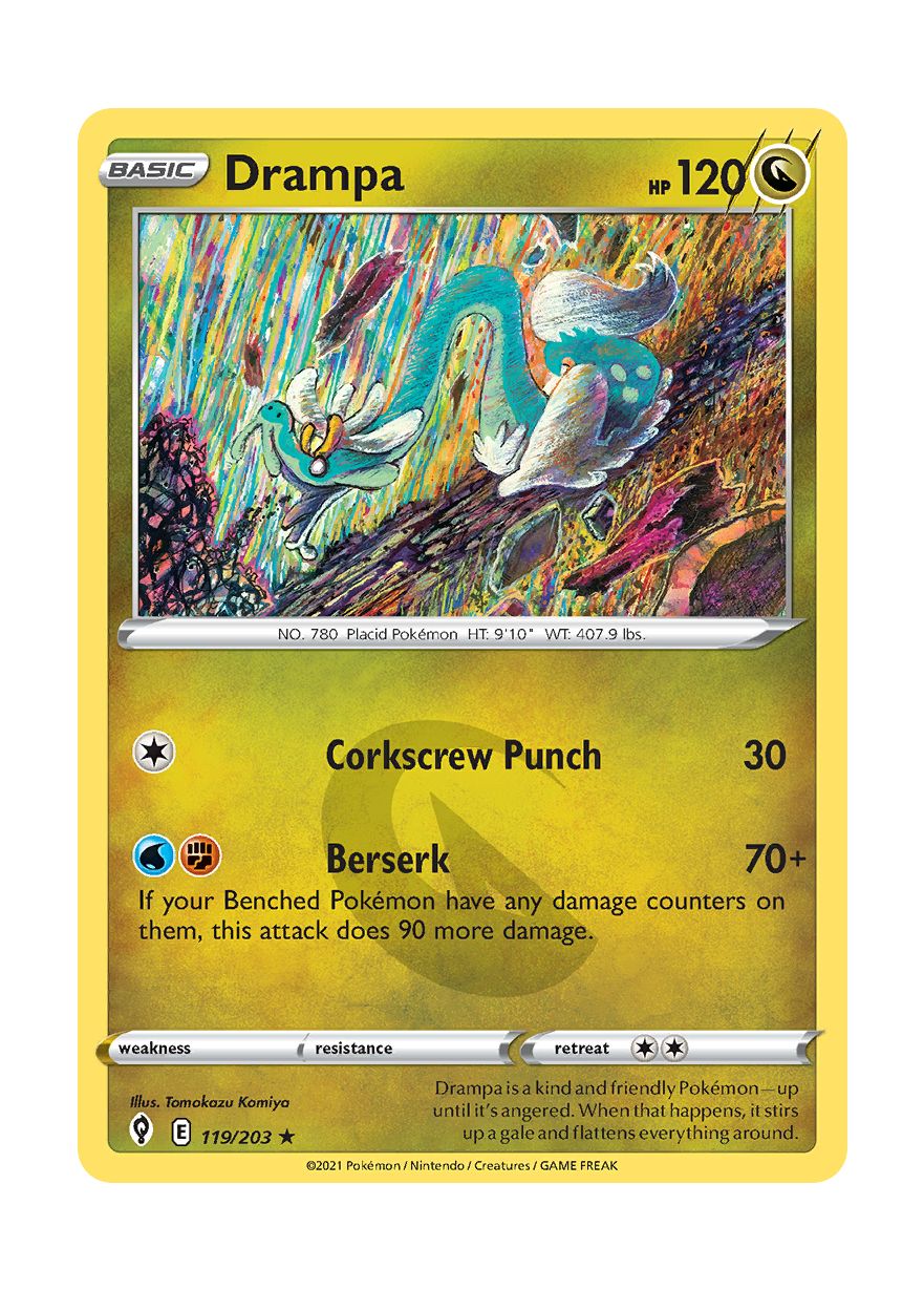 Drampa - Reverse Holo (119/203) - Evolving Skies