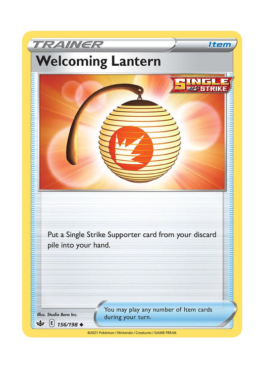 Welcoming Lantern - Reverse Holo (156/198) - Chilling Reign